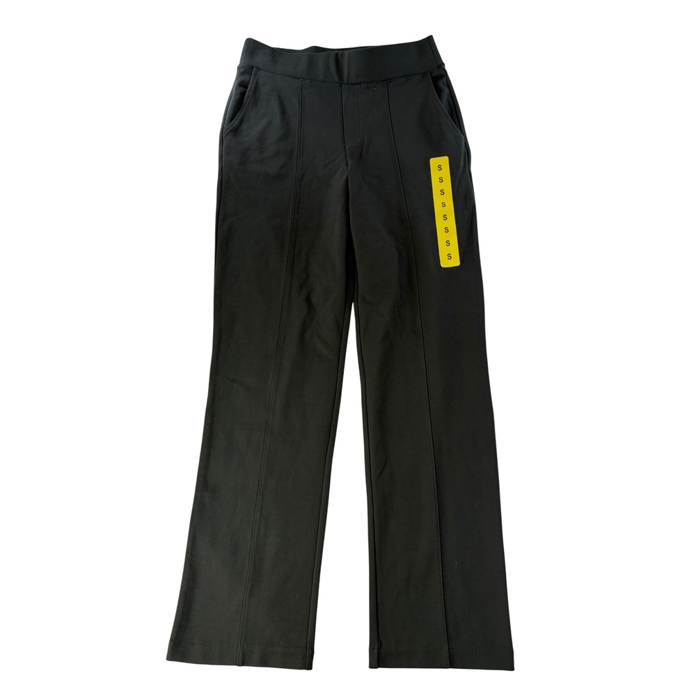 Matty M Pants Womens Small Pull On Ponte Knit Straight Leg Trouser Green NWT